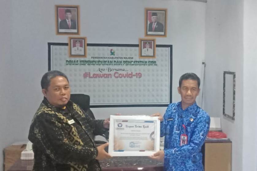 Pantau Layanan Ditengah Pandemi,Ombudsman Sulbar Sambangi Disdukcapil Majene