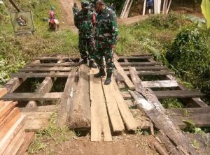 Dandim 1418/Mamuju Tinjau lokasi Karya Bakti di Dusun Ulu Taan