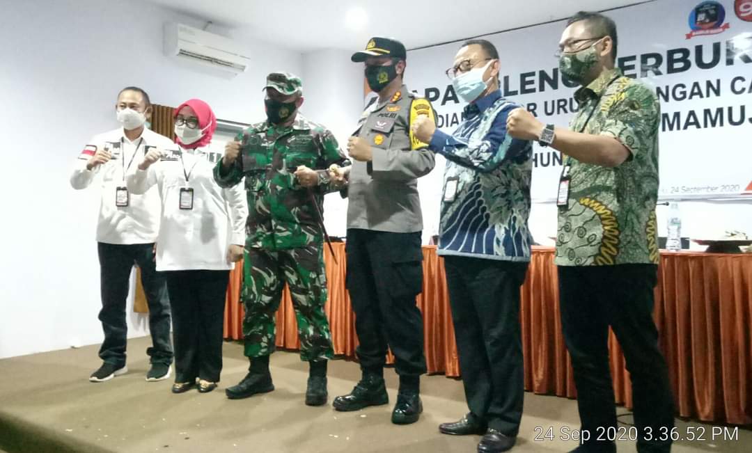 Pencabutan Nomor Urut, TNI POLRI Perketat Pengamanan, Standar Protokol Kesehatan