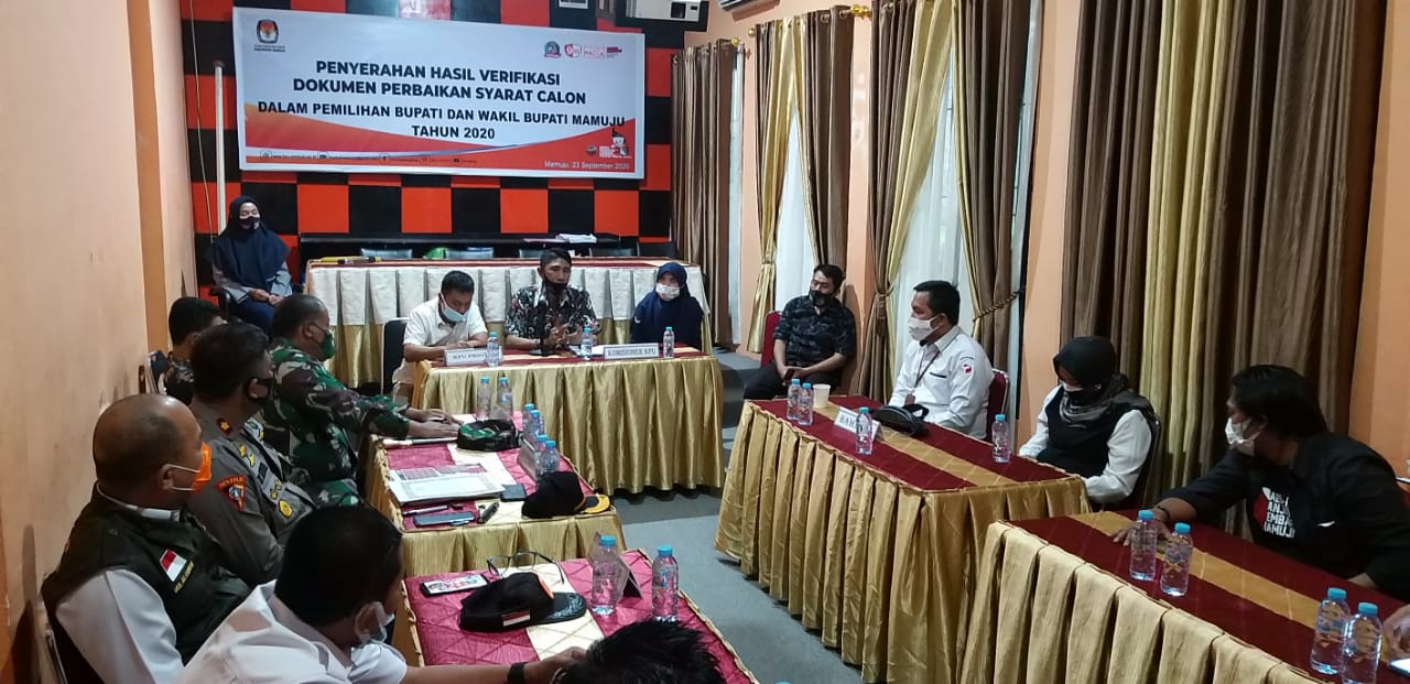 KPU Tetapkan 2 Paslon di Pilkada Mamuju