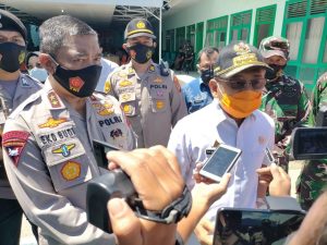 Polda Sulbar , Korem 142 Tatag, dan Pemprov Sulbar Kampanyekan Penggunaan Masker