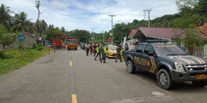 Polsek Bambalamotu Tegakkan Perbup Pasangkayu