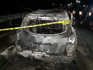 Korsleting Listrik Diduga Penyebab Datsun Go+ Terbakar Di Arteri