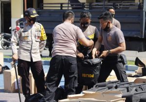 Kapolres Majene Cek Kesiapan Perlengkapan Dalmas Sabhara Polres Majene