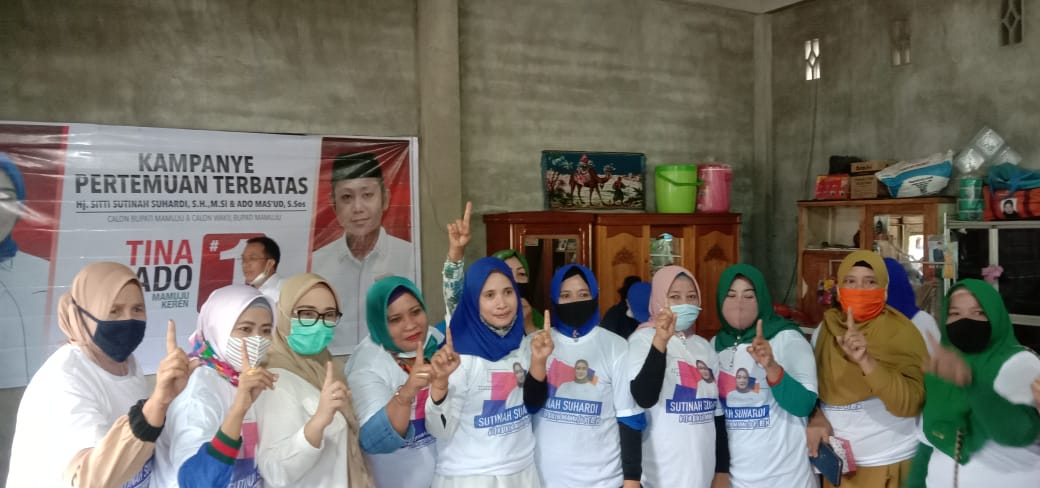 Emak-Emak di Kecamatan Sampaga Bersatu Menangkan Tina-Ado