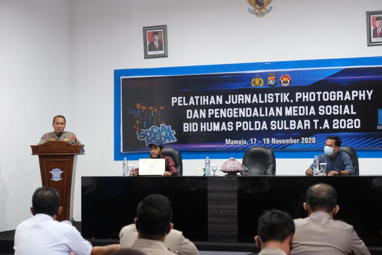 Kembangkan Kemampuan Jurnalistik Personil , Bid Humas Polda Sulbar Gelar Pelatihan