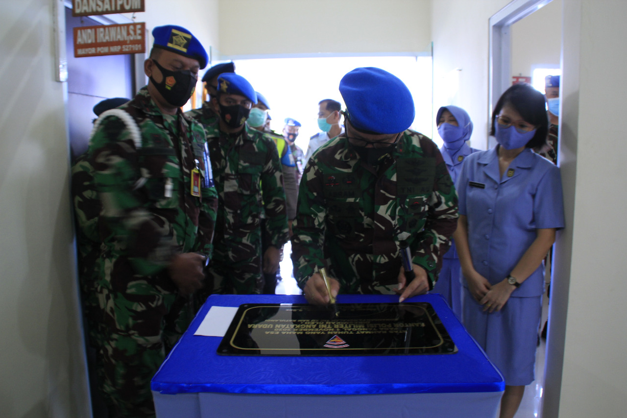 Satuan Polisi Militer Lanud Sam Ratulangi Resmi Kantor Baru