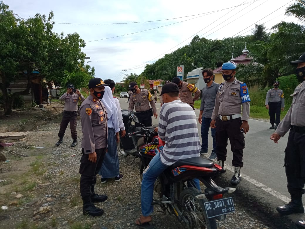 Polsek Baras Operasi Yustisi di Kecamatan Baras