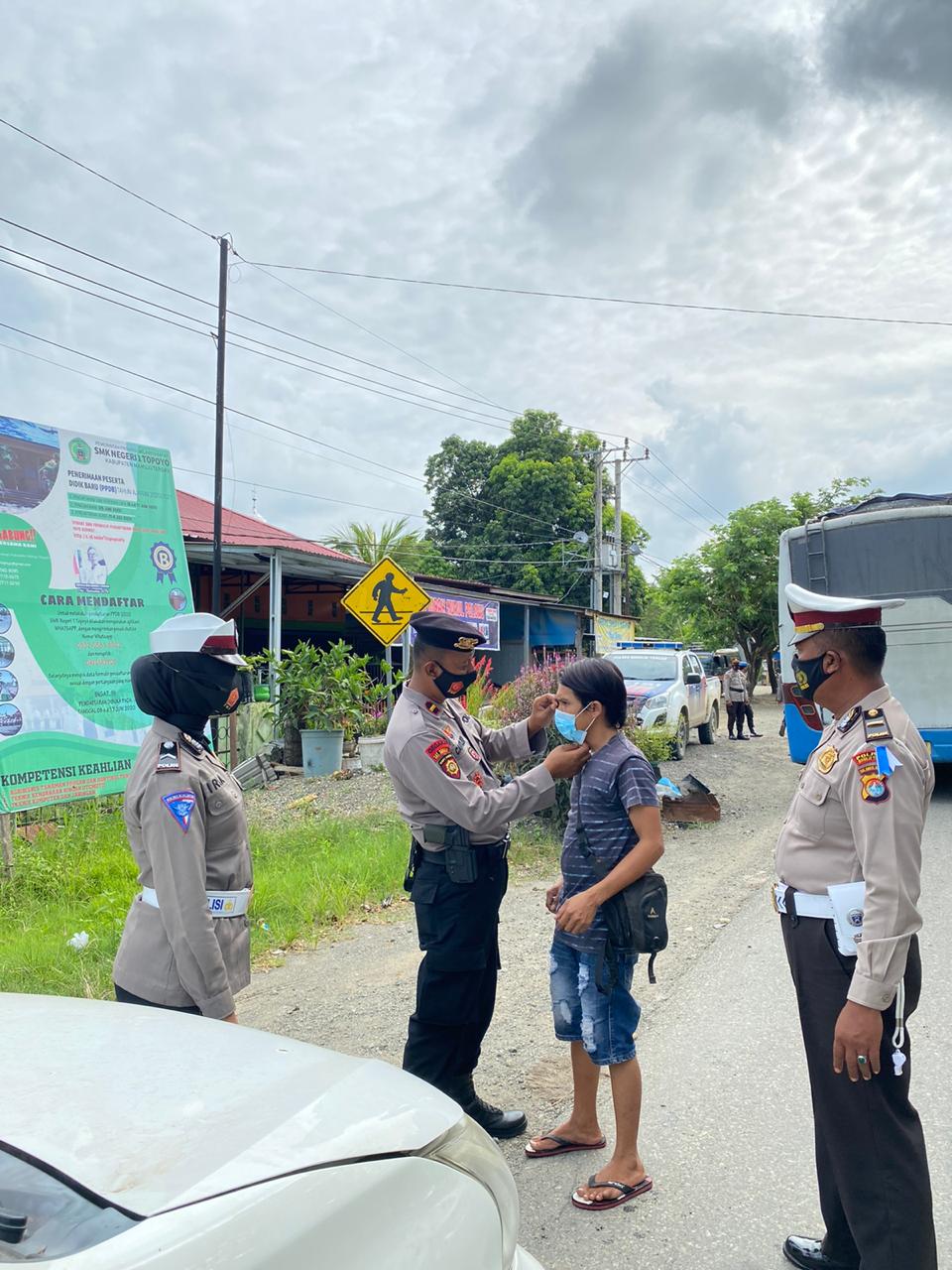 Operasi Yustisi Covid-19 Polres Mateng