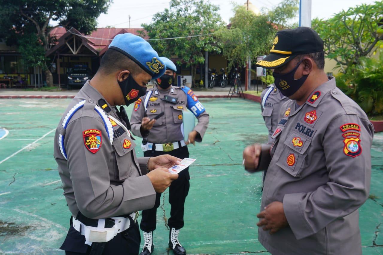 Propam Polda Sulbar Gelar Gaktibplin di Polres Polman