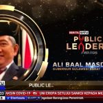 Gubernur Sulbar Terima Penghargaan Public Leader Awards