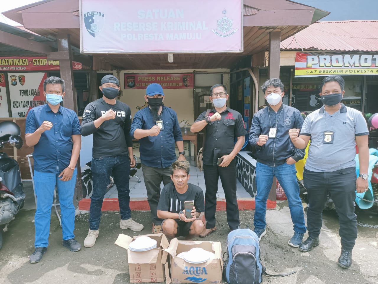 Team Python Polresta Mamuju Tangkap Pelaku Maling