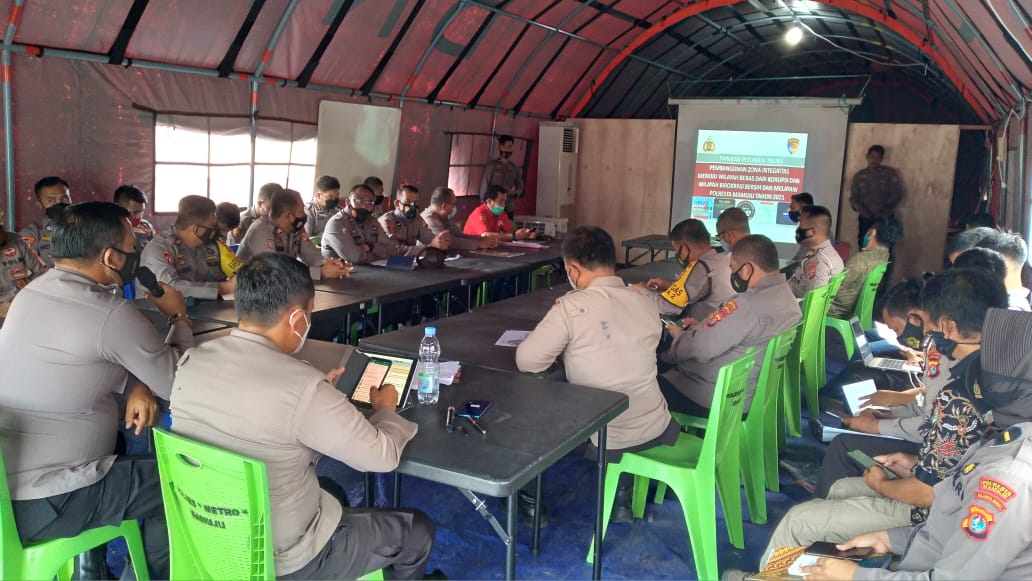 Polresta Mamuju Laksanakan Rapat Pembentukan Tim Pokja Zona Integritas