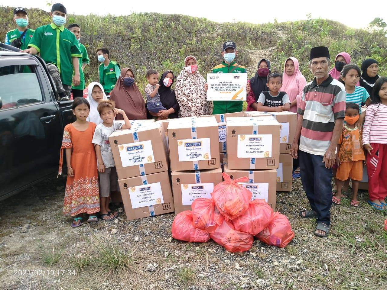 WIZ Bantu Meringankan Beban Korban Gempa di Mamuju