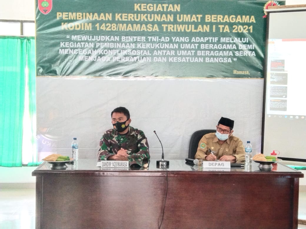 Kodim Mamasa Gelar Pembinaan Kerukunan Ummat Beragama