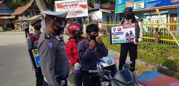 Operasi Yustisi, Polres Mamasa Sanksi Masyarakat Yang Tidak Taat Prokes