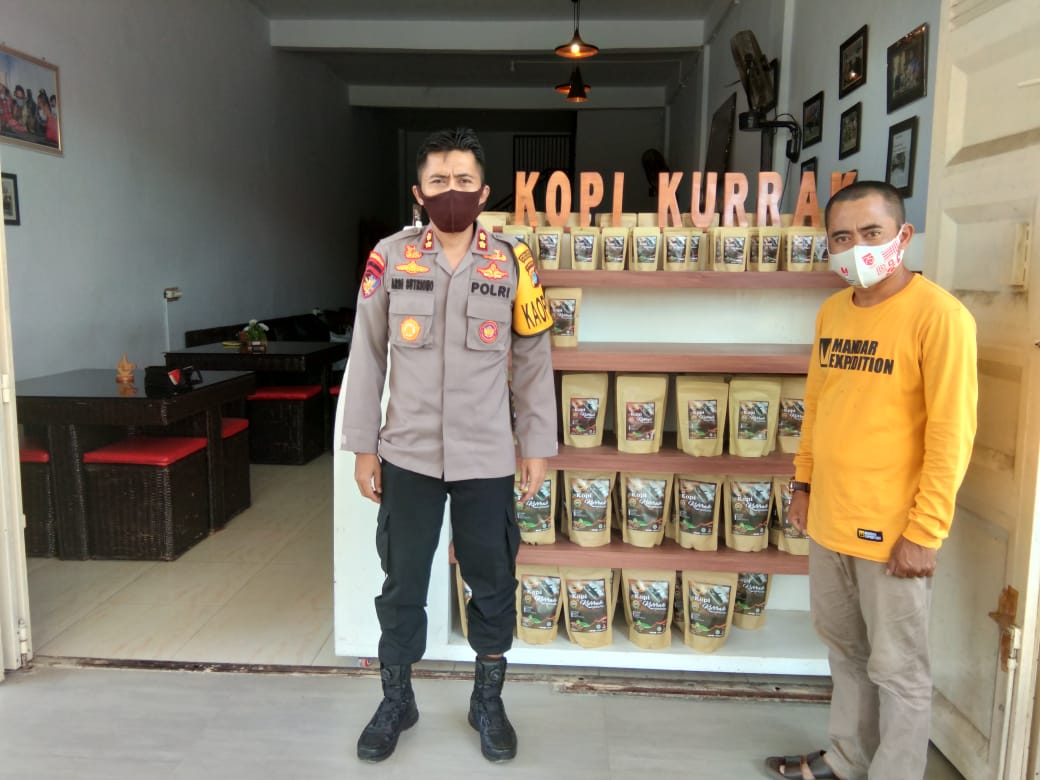 Kapolres Polman Melaksanakaan Pendampingan UMKM Kopi Kurrak