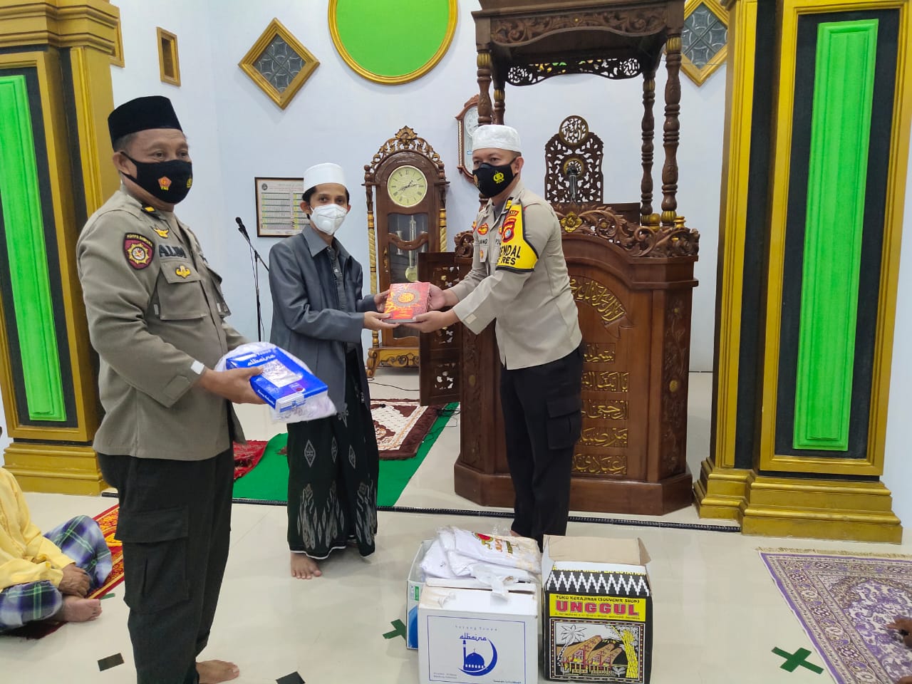 Safari Ramadhan Polres Majene Kali ini Sasar Mesjid Raudhaturrahim Pakkola