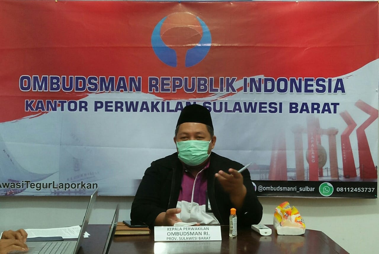 Menjelang Uji Kepatuhan 2021, Ombudsman Sulbar Adakan Rapat Koordinasi Secara Virtual