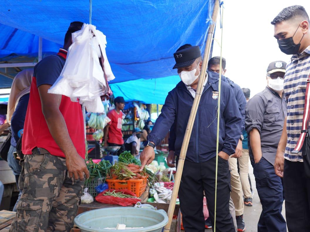 Kapolda Sulbar Memastikan Harga Pangan Stabil