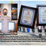 Kasi Humas Polresta Mamuju Bripka Eman Sulaiman Diganjar Dua Penghargaan