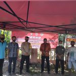 Bhabinkamtibmas Desa Campurjo Bersama Warga Binaan  Membuat Posko PPKM Mikro.