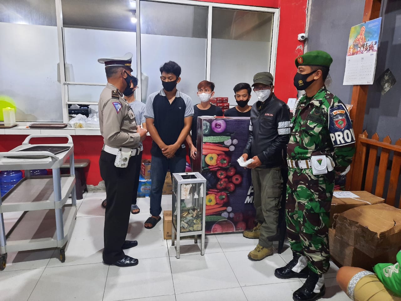 Polresta Mamuju, Bersama TNI dan Satpol PP Gencar Operasi Yustisi