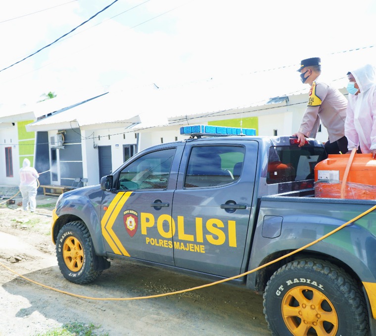 Polres Majene Imbau Warga Patuhi Prokes