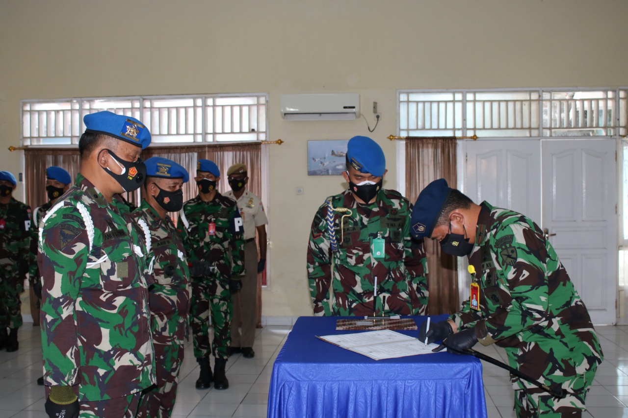 Dansatpom Lanud Sam Ratulangi Manado Serah Terima Jabatan