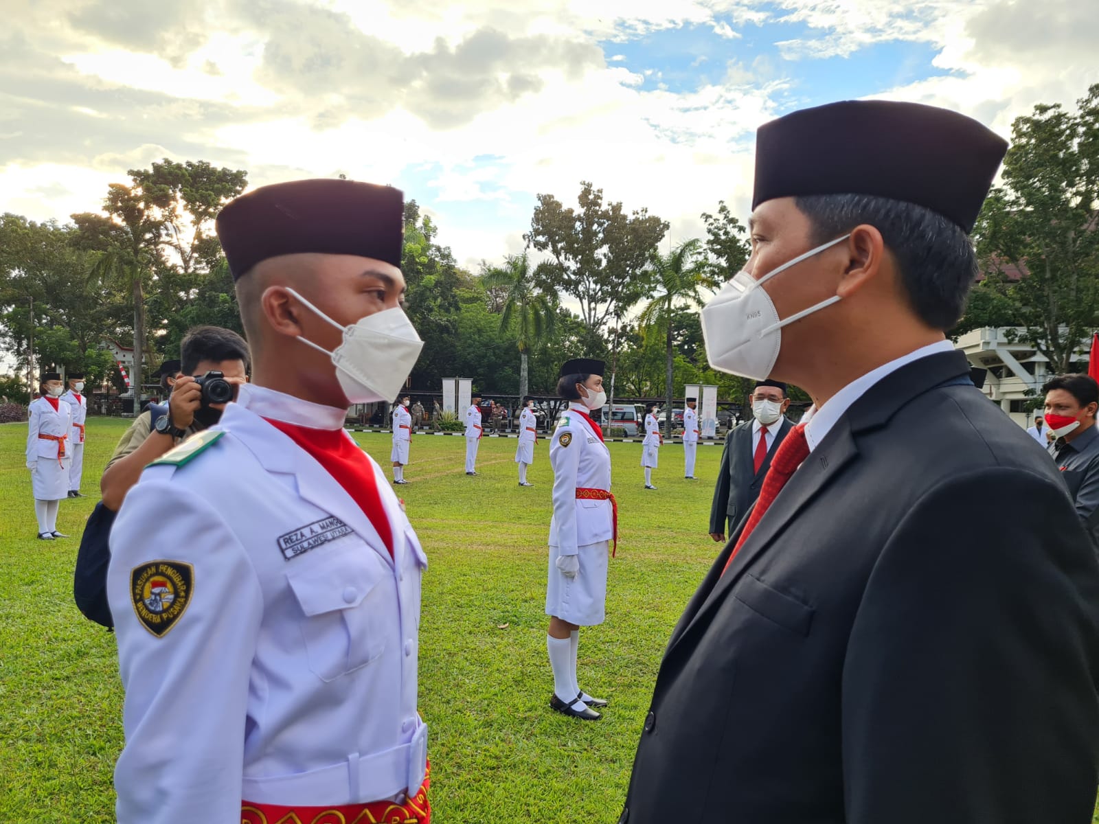 Pengukuhan Paskibra Provinsi Sulut, Perwira Lanud Sam Ratulangi Bertugas