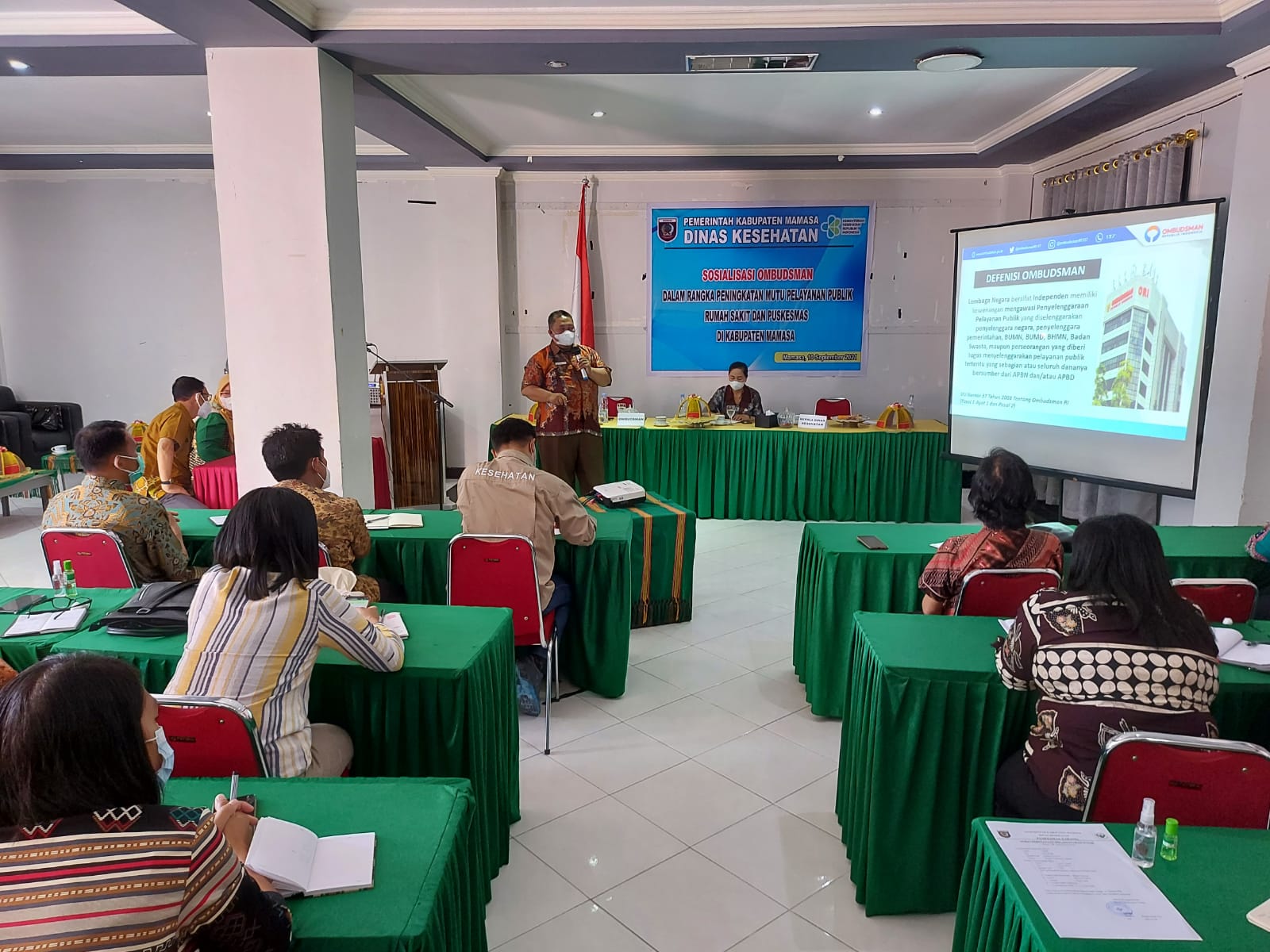 Ombudsman Sulbar Sampaikan Penguatan di Dinkes Mamasa