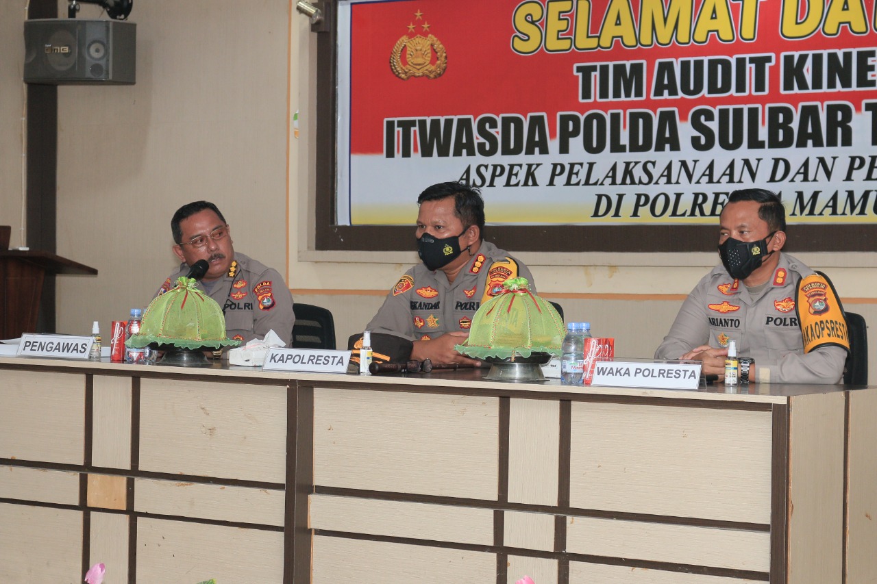 Tim Itwasda Polda Sulbar Kunjungi Polresta Mamuju