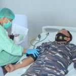 Memperingati HUT TNI ke-76 Lanud Sam Ratulangi Koordinir Donor Darah