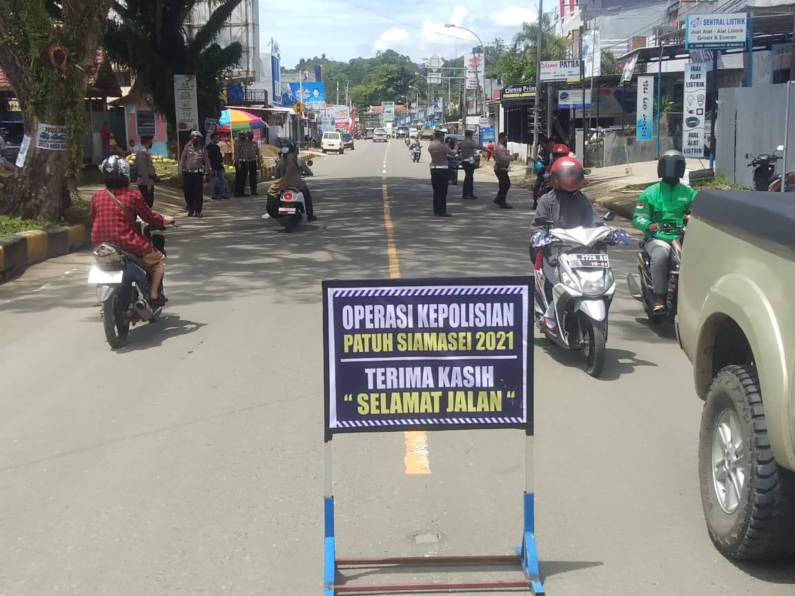 Personil Polresta Mamuju Giat Ops Patuh Siamasei