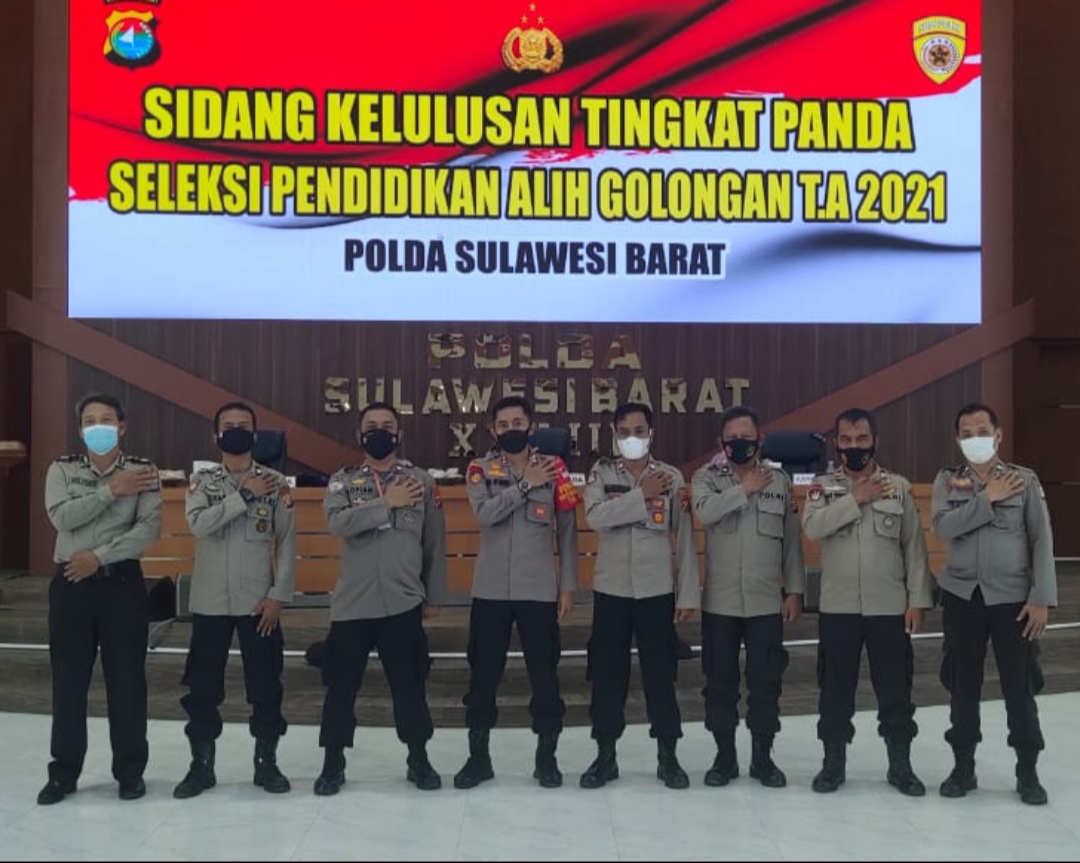 7 Anggota Polres Polman Lolos Pendidikan Perwira Alih Golongan