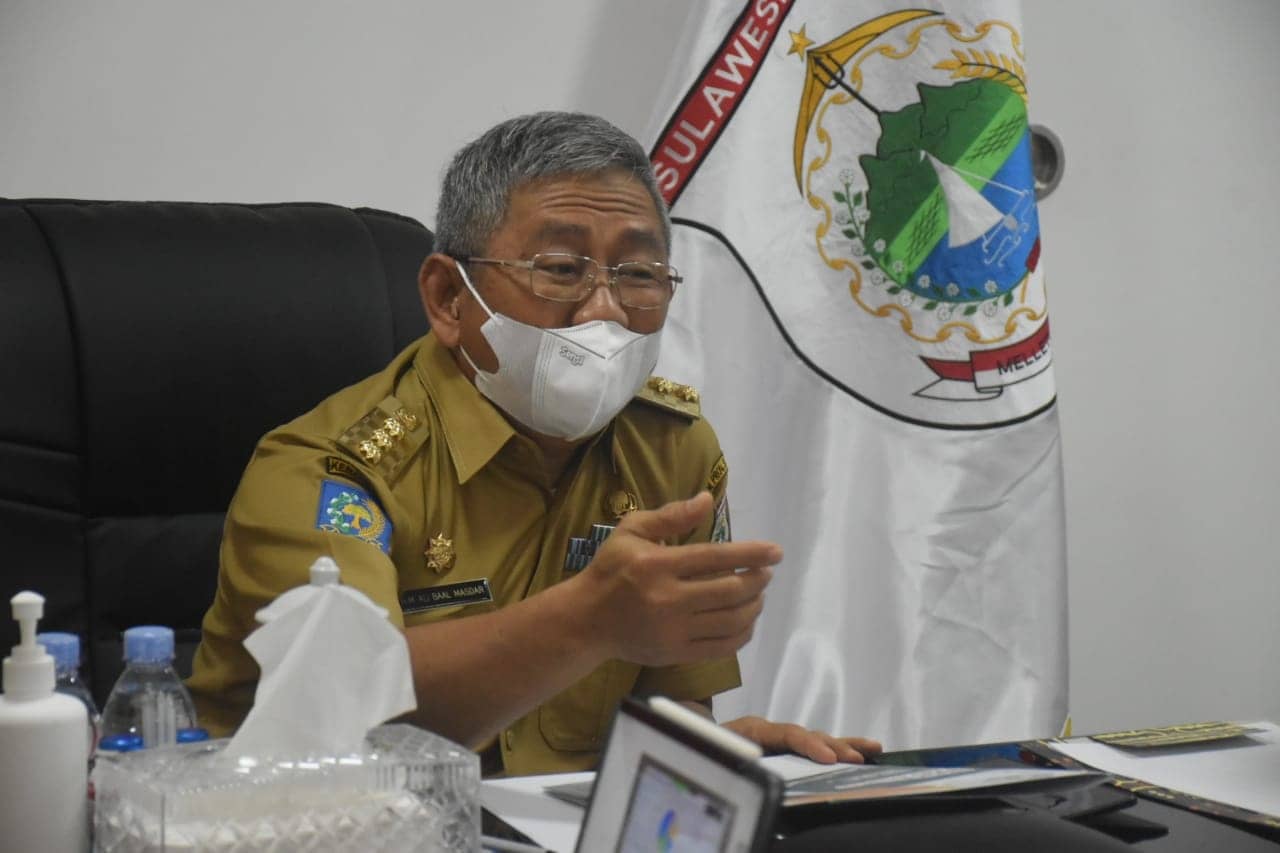 Gubernur Sulbar Hadiri Rakor Evaluasi Penyerapan Anggaran Daerah