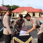 Kapolres Pasangkayu Pimpin Pelantikan Pejabat Kasat Reserse Narkoba.