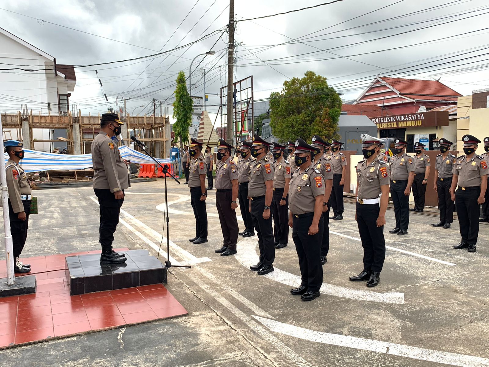 Puluhan Personel Polresta Mamuju Naik Pangkat