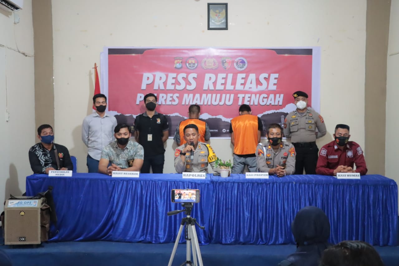 Polres Mamuju Tengah Press Release Kasus Tindak Pidana Penganiayaan