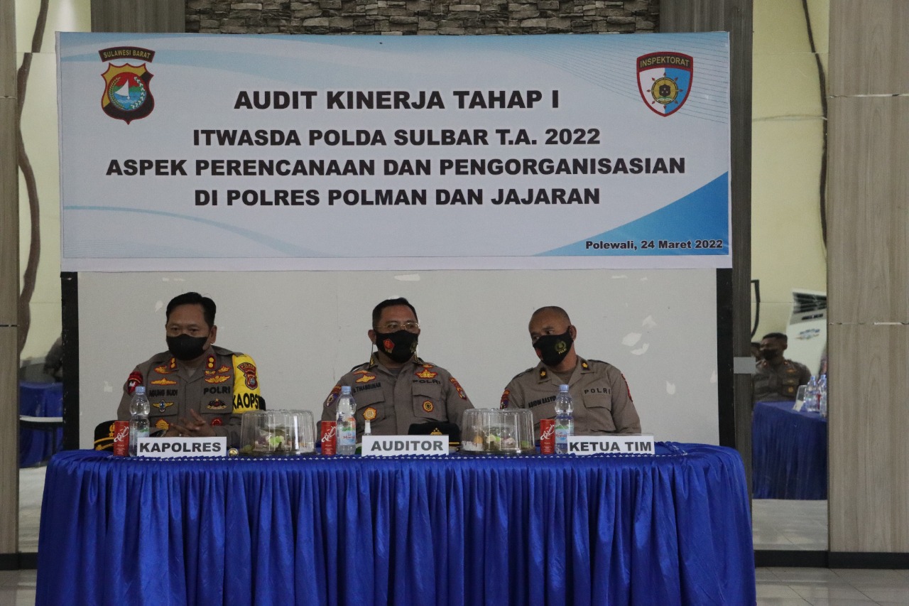 Audit Kinerja Itwasda Polda Sulbar di Polres Polman 