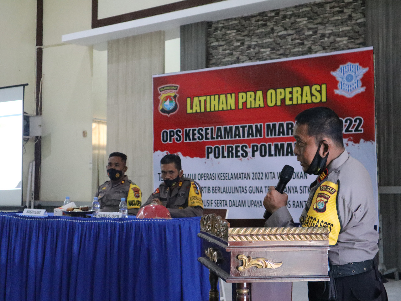 Polres Polman Menggelar Latpra Ops Keselamatan Marano 2022