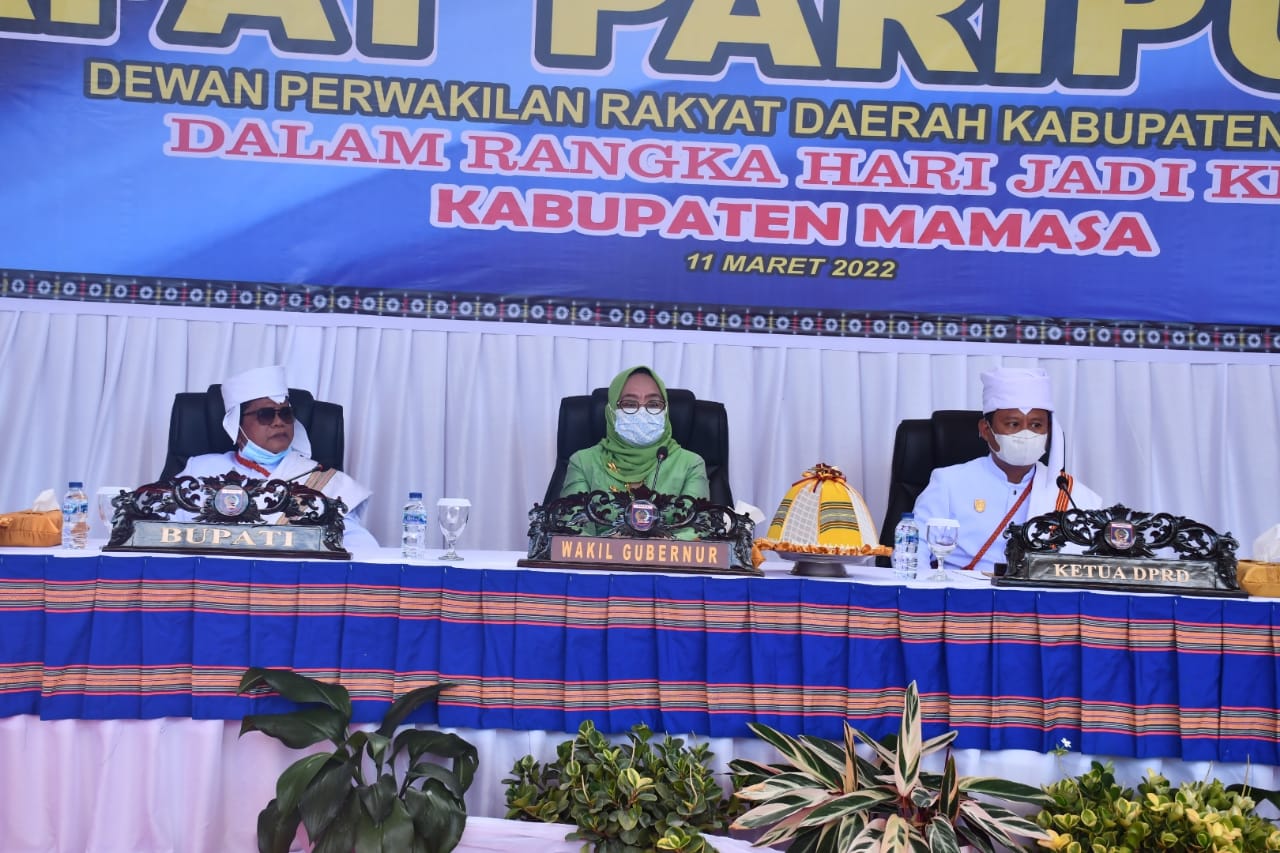 Usia ke-20 Tahun, Wagub Sulbar Berharap Mamasa Semakin Meningkatkan Motivasi Bangun Daerah