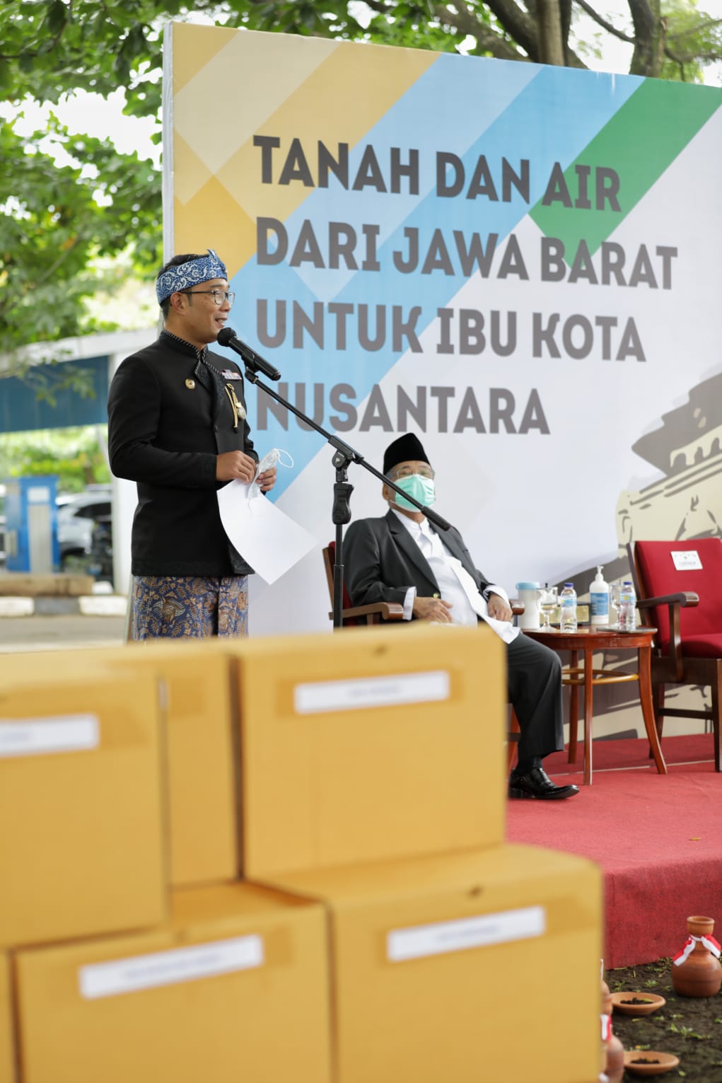 Jabar Berhasil Himpun Tanah dan Air untuk Ibu Kota Baru