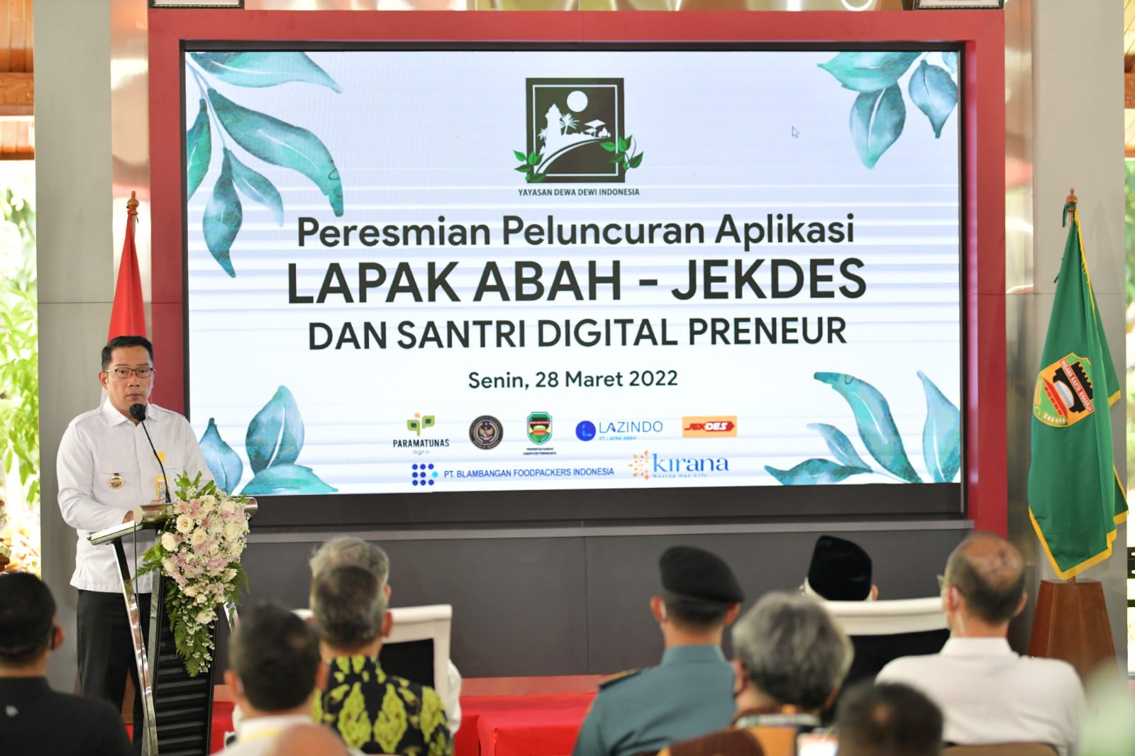 56 Lapak Abah Wapres - Gubernur Luncurkan Lapak Abah - Ojek Desa