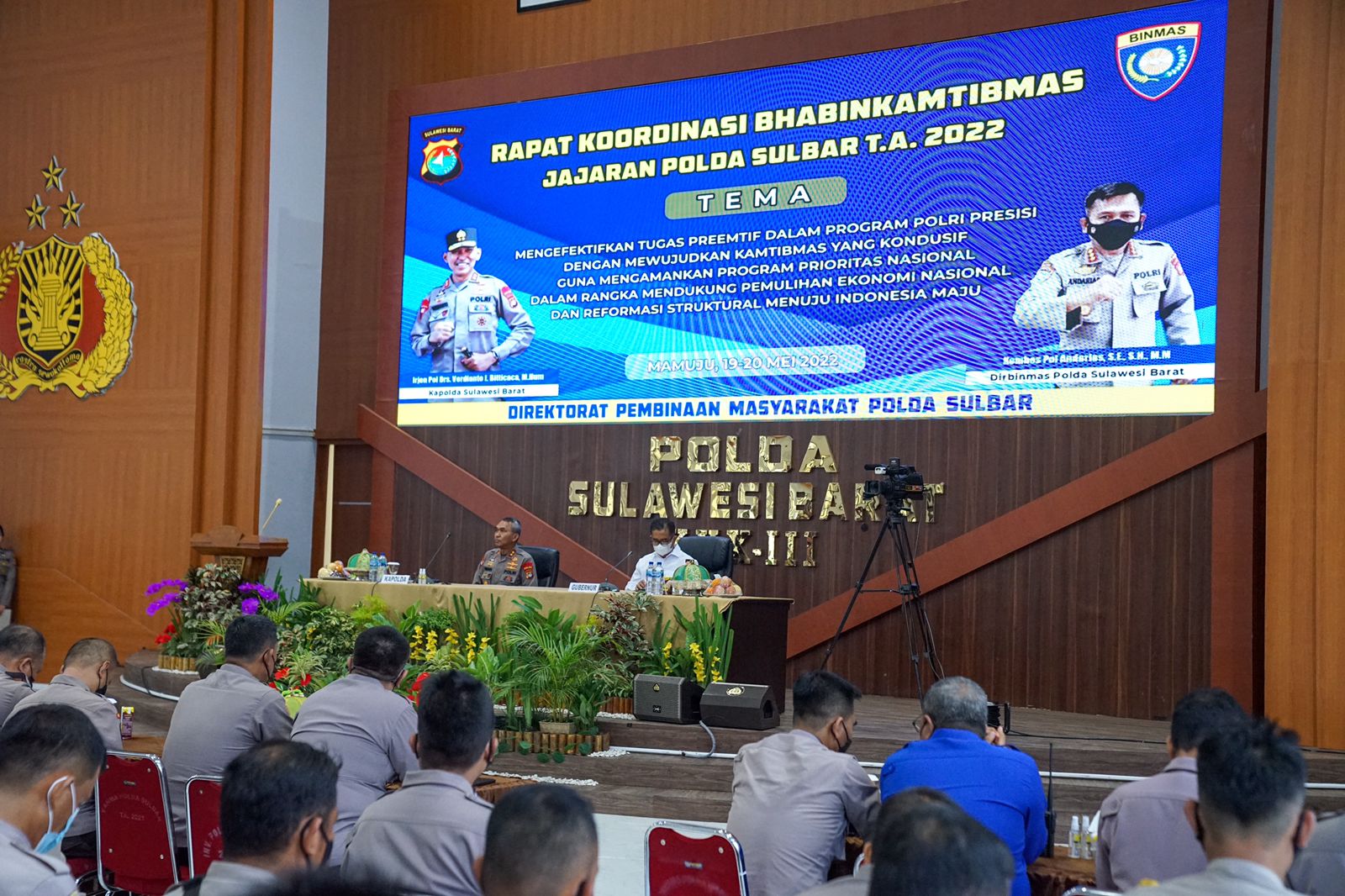 Kapolda Sulbar pimpin Rakor Bhabinkamtibmas