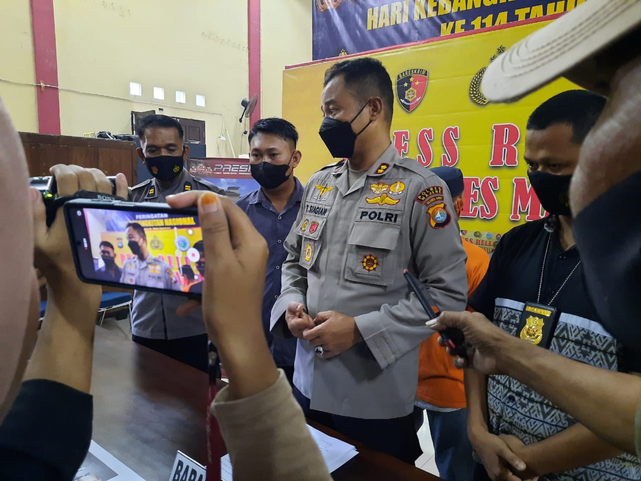 Polres Majene Release Pelaku Narkotika