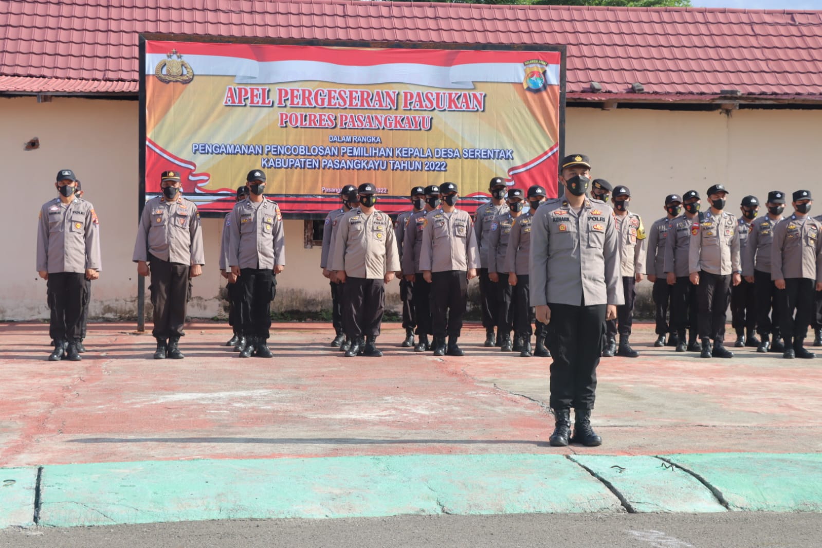 245 Personil Polres Pasangkayu Siap Amankan Pilkades Serentak 2022