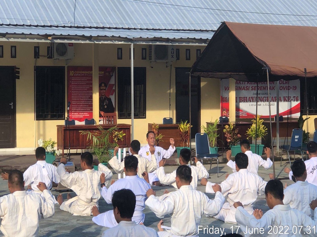 Polres Majene Asah Beladiri Personil