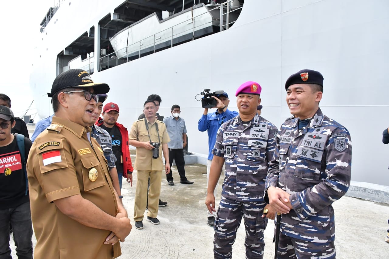 Pj Gubernur Sulbar Bantuan Korban Gempa dari TNI AL Segera Disalurkan