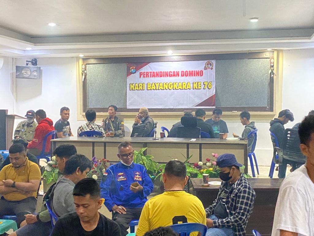 Sambut Hari Bhayangkara Ke 76 Polresta Mamuju Gelar Lomba Domino